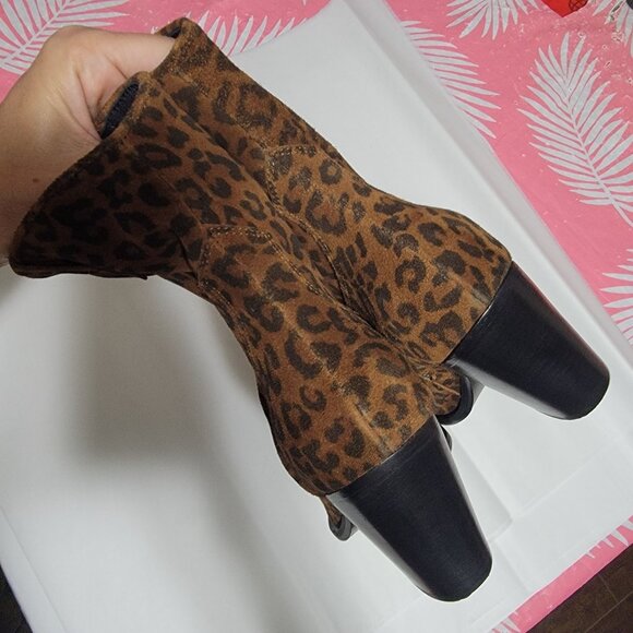 NEW Free People Brayden Western Boots Leopard Festival Cowgirl Country Women 8.5 - Picture 5 of 8